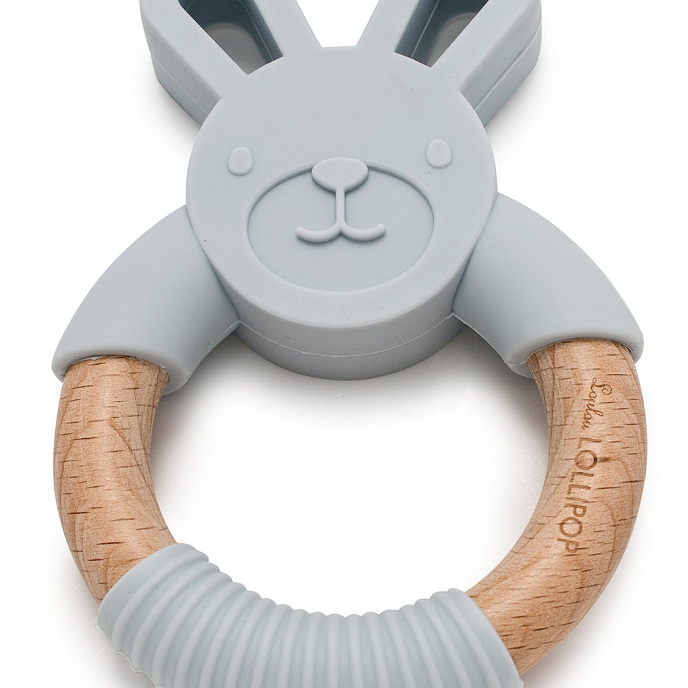 Bunny-Silicone-and-Wood-Teething-Ring-Light-Grey-1