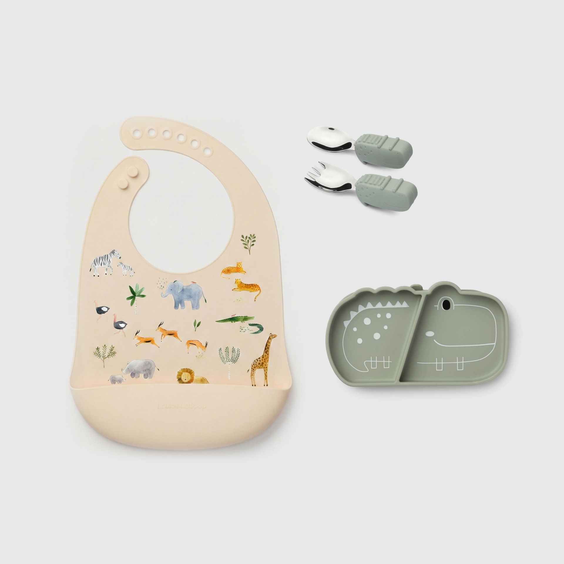 Baby Learning & Feeding Bundle - Aly Alligator