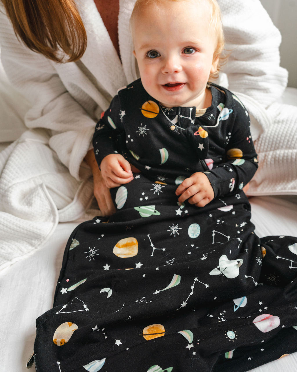 Baby 1.0 Tog Sleep Sack in TENCEL Lyocell - Planets