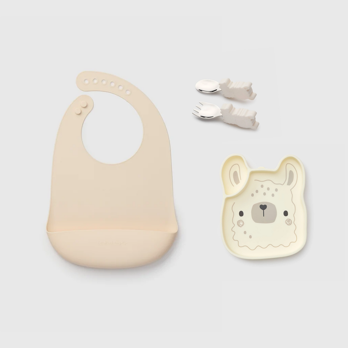 Baby Learning & Feeding Bundle - Llama