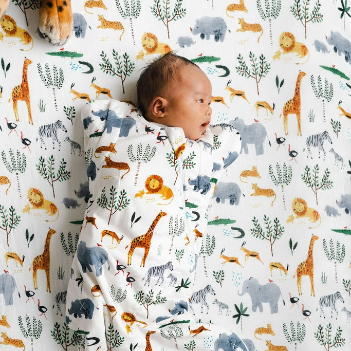 Baby Sleep Sack Swaddle Wrap - Safari Jungle