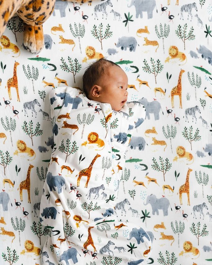 Baby Sleep Sack Swaddle Wrap - Safari Jungle