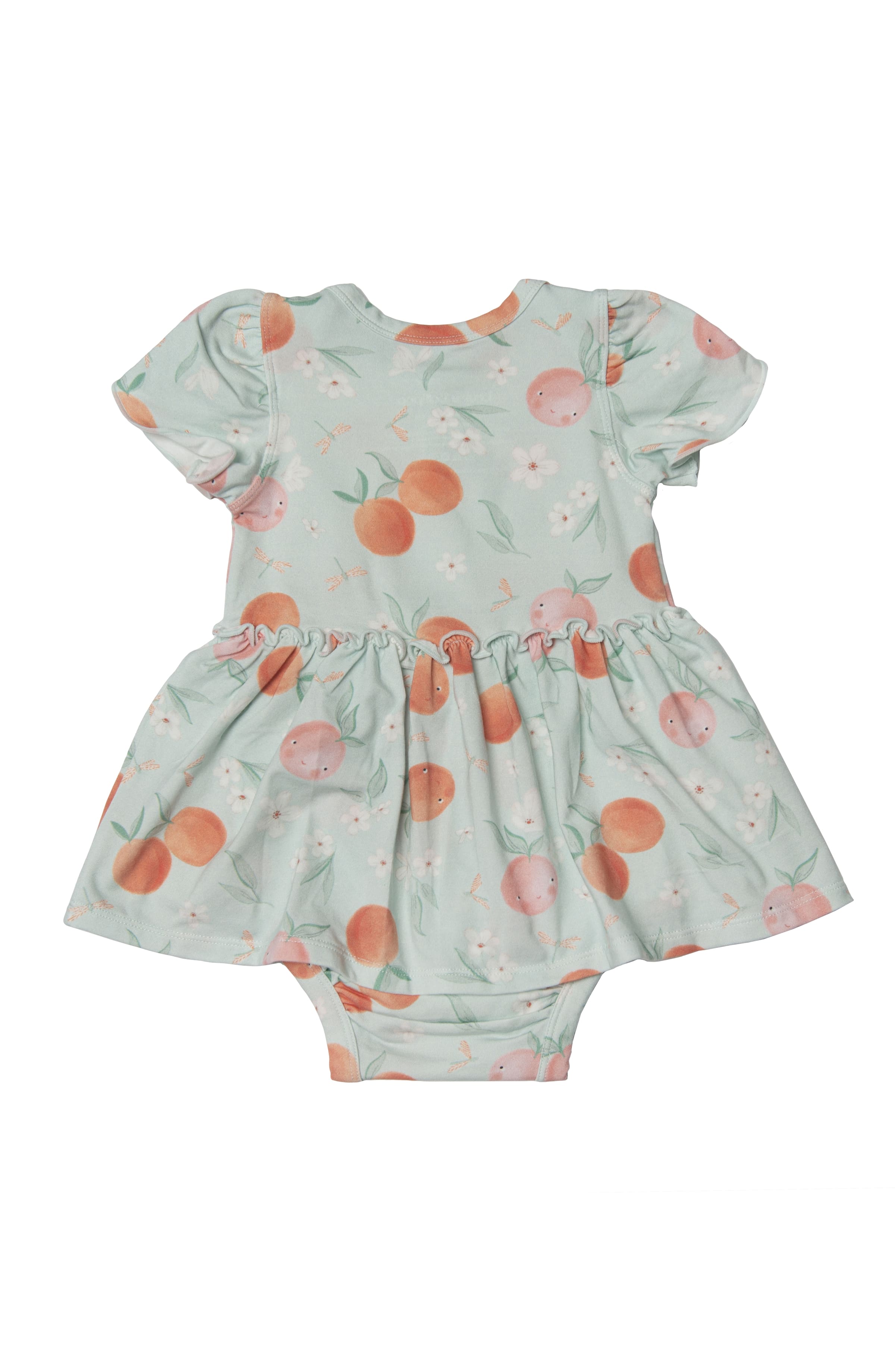 Robe-combinaison à manches courtes-Pêche-4