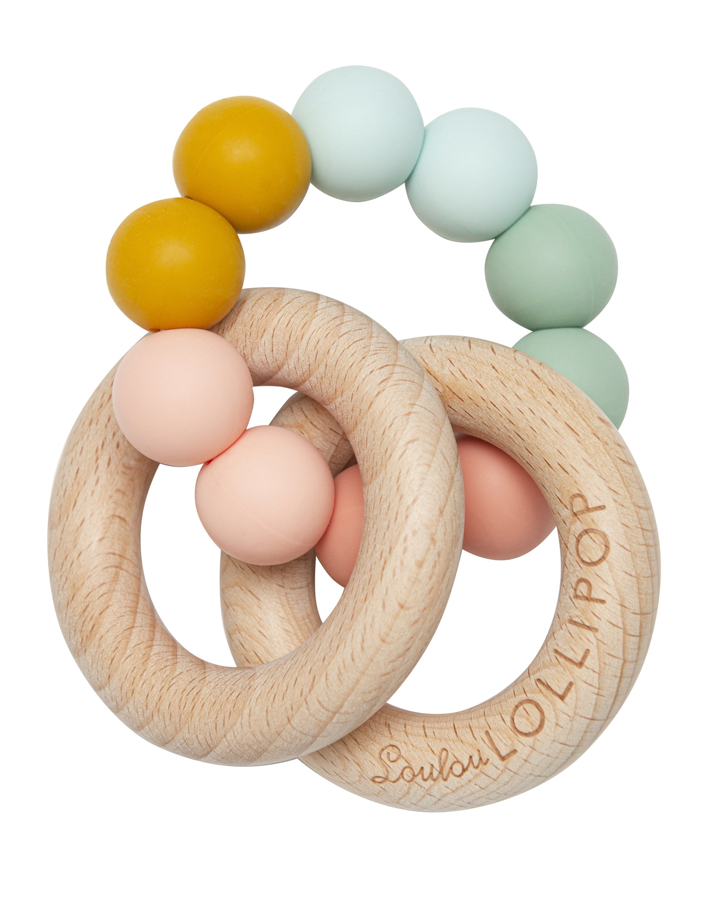 Bubble-Wood-and-Sillicone-Teether-Rainbow-1