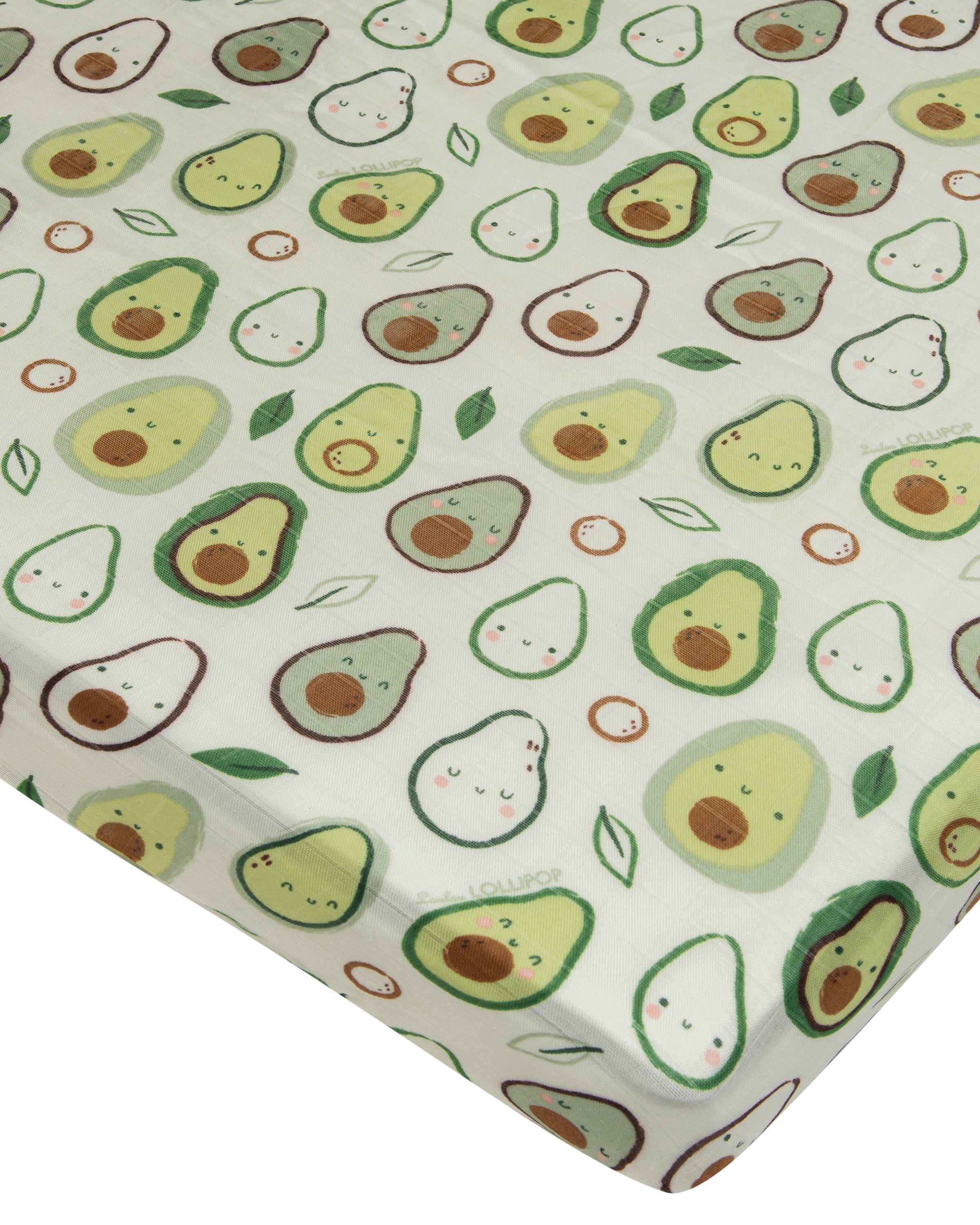 Muslin-Fitted-Crib-Sheet-Avocado-1