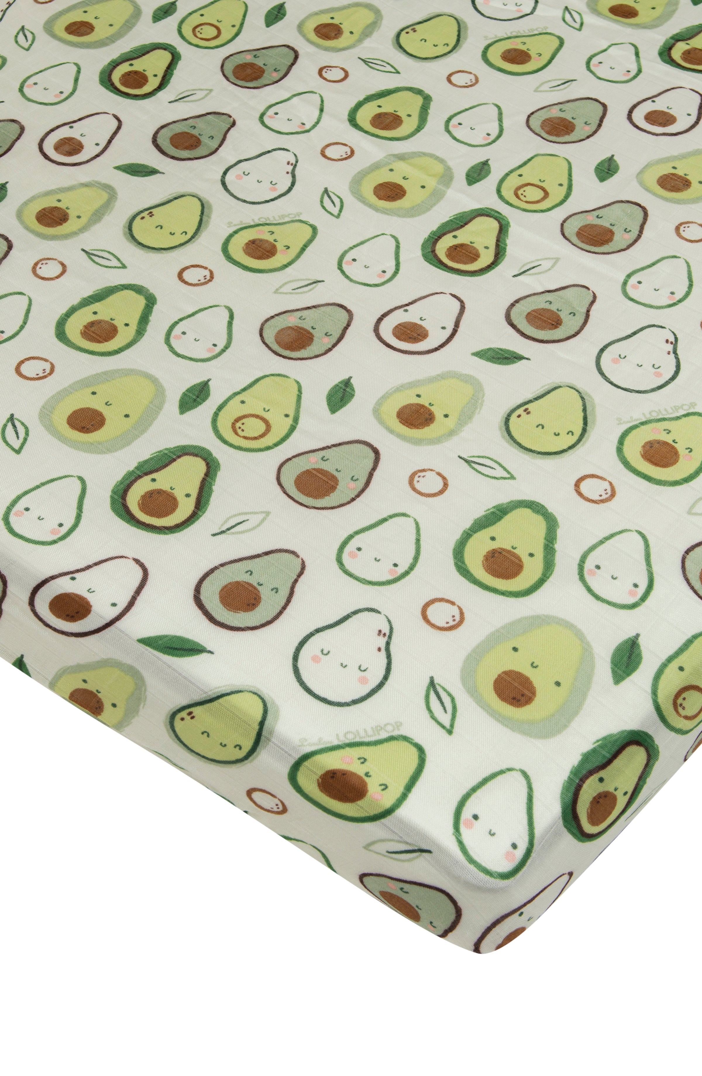 Drap de lit en mousseline-Avocado-1