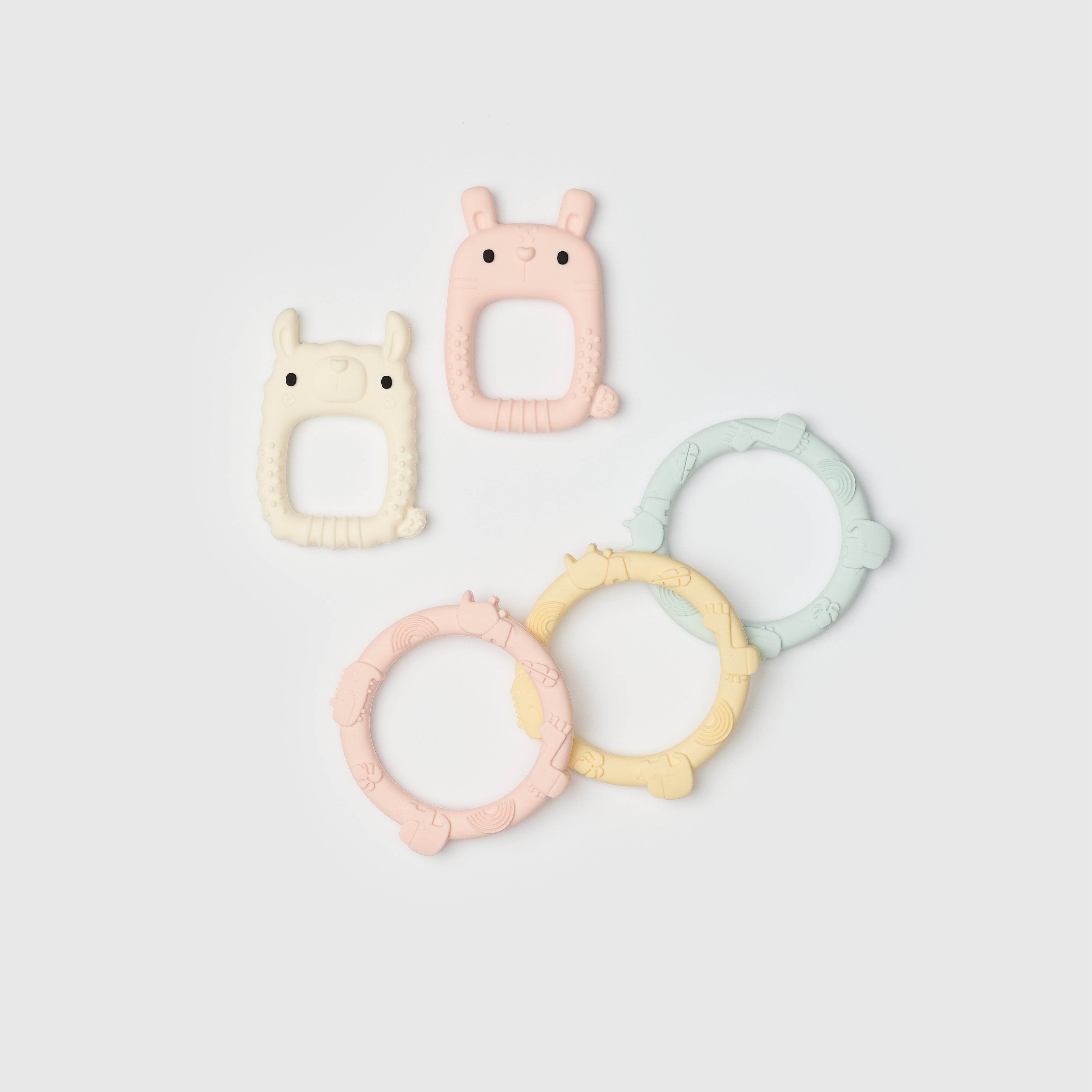 Ensemble Wild Jouet De Dentition - Lama/Lapin