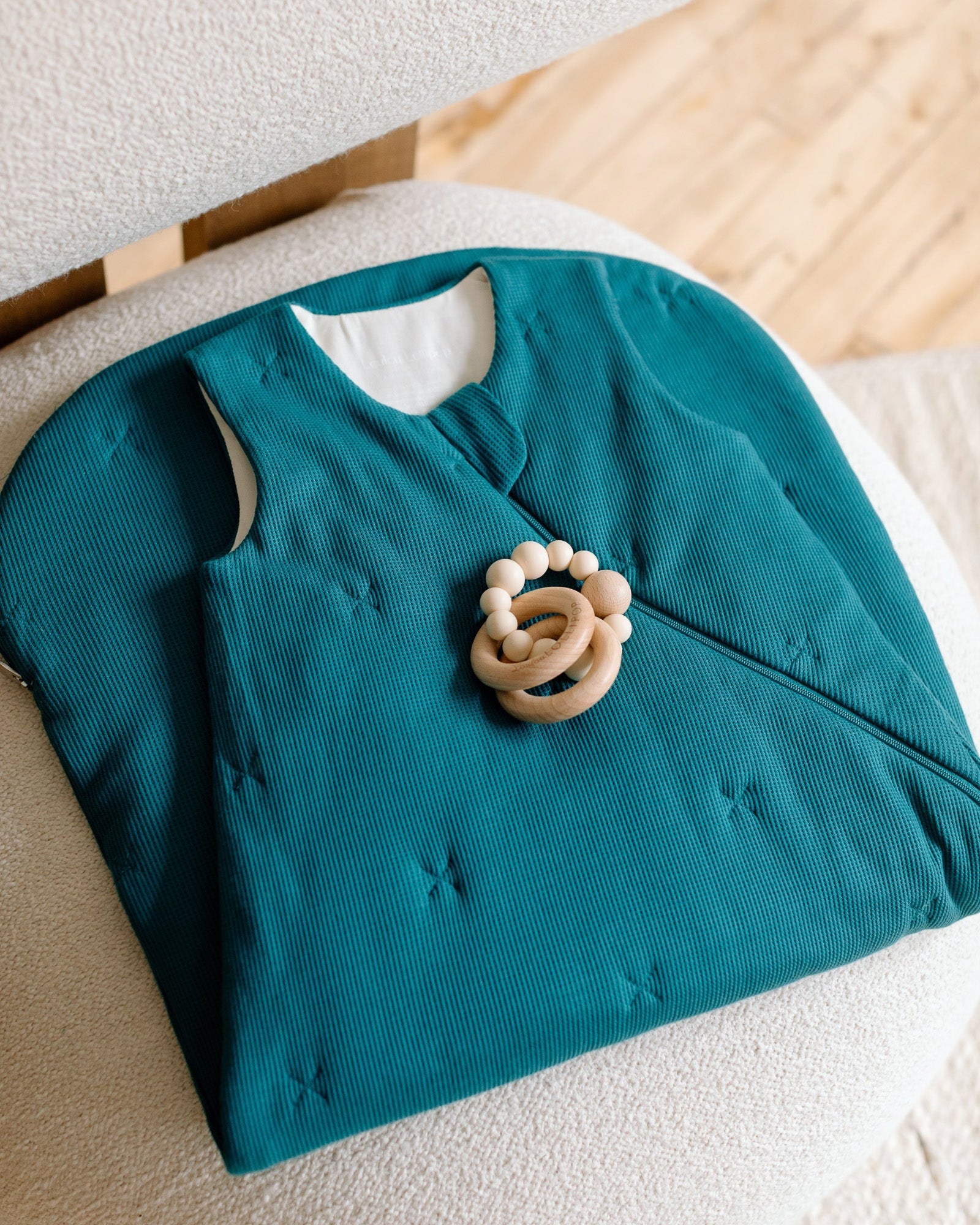 Waffle-Sleep-Bag-2.5-TOG-Peacock-3