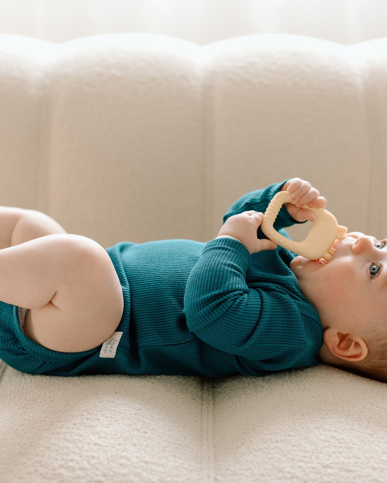 Gaufre-Combinaison à manches longues-Peacock-1