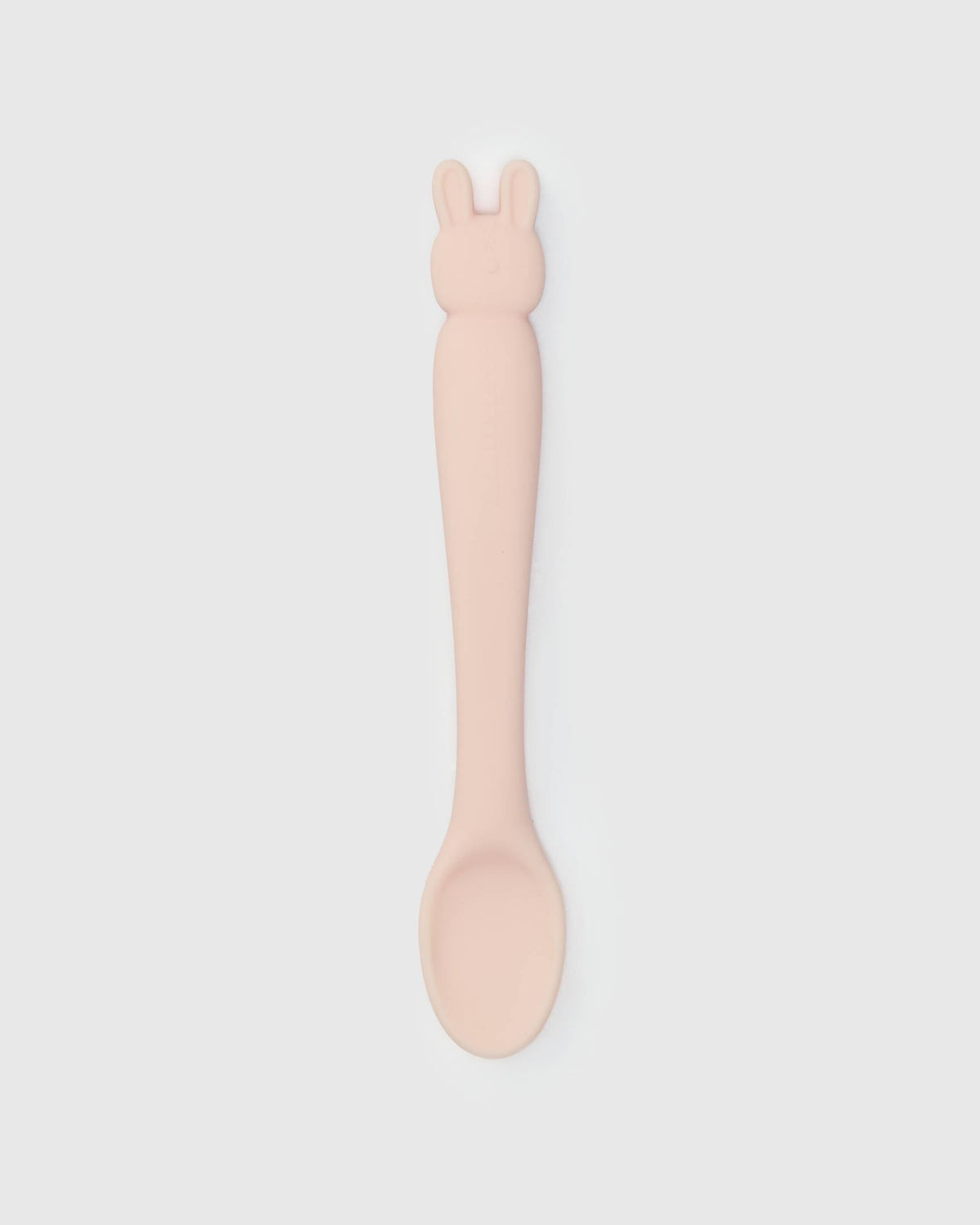 Loulou Lollipop Feeding Spoon in Bunny — front view on white background