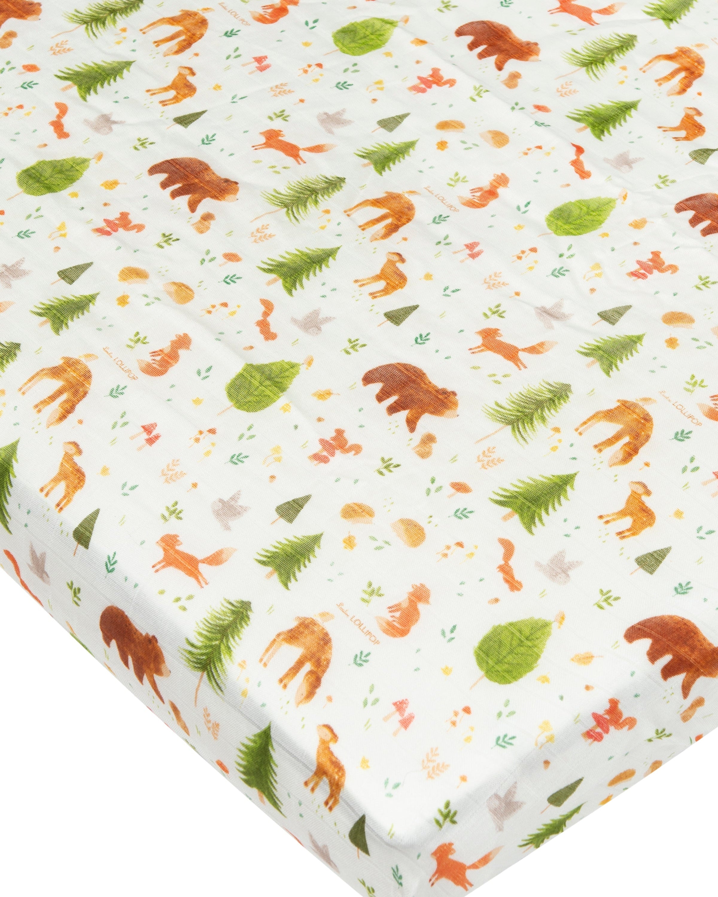 Muslin-Fitted-Crib-Sheet-Forest-Friends-1