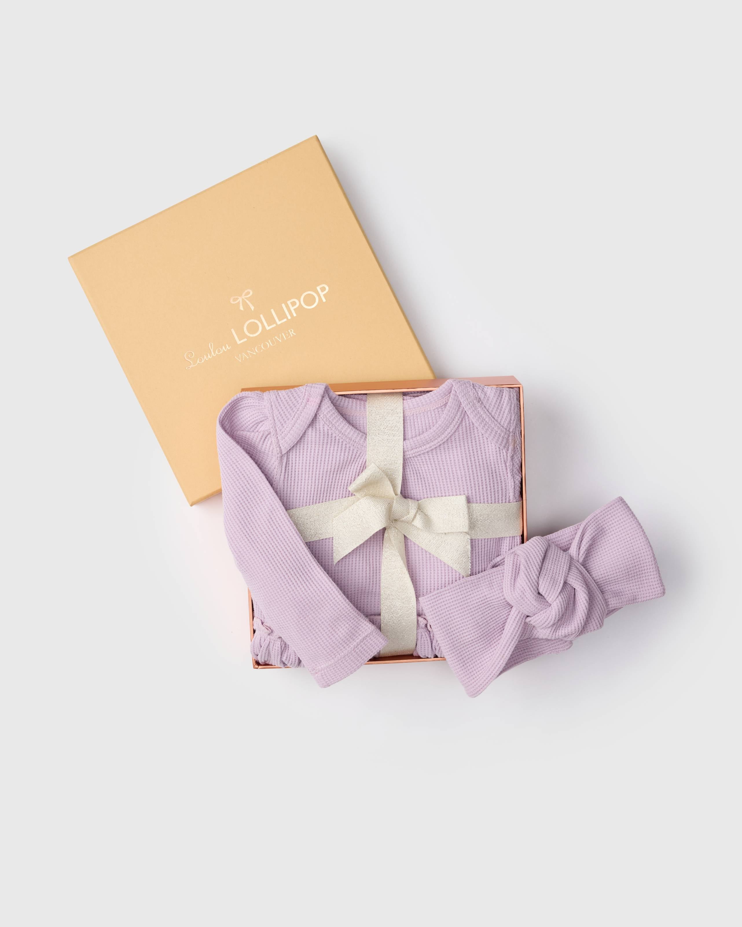 Ensemble Gfit pour nouveau-né - Waffle Lavender