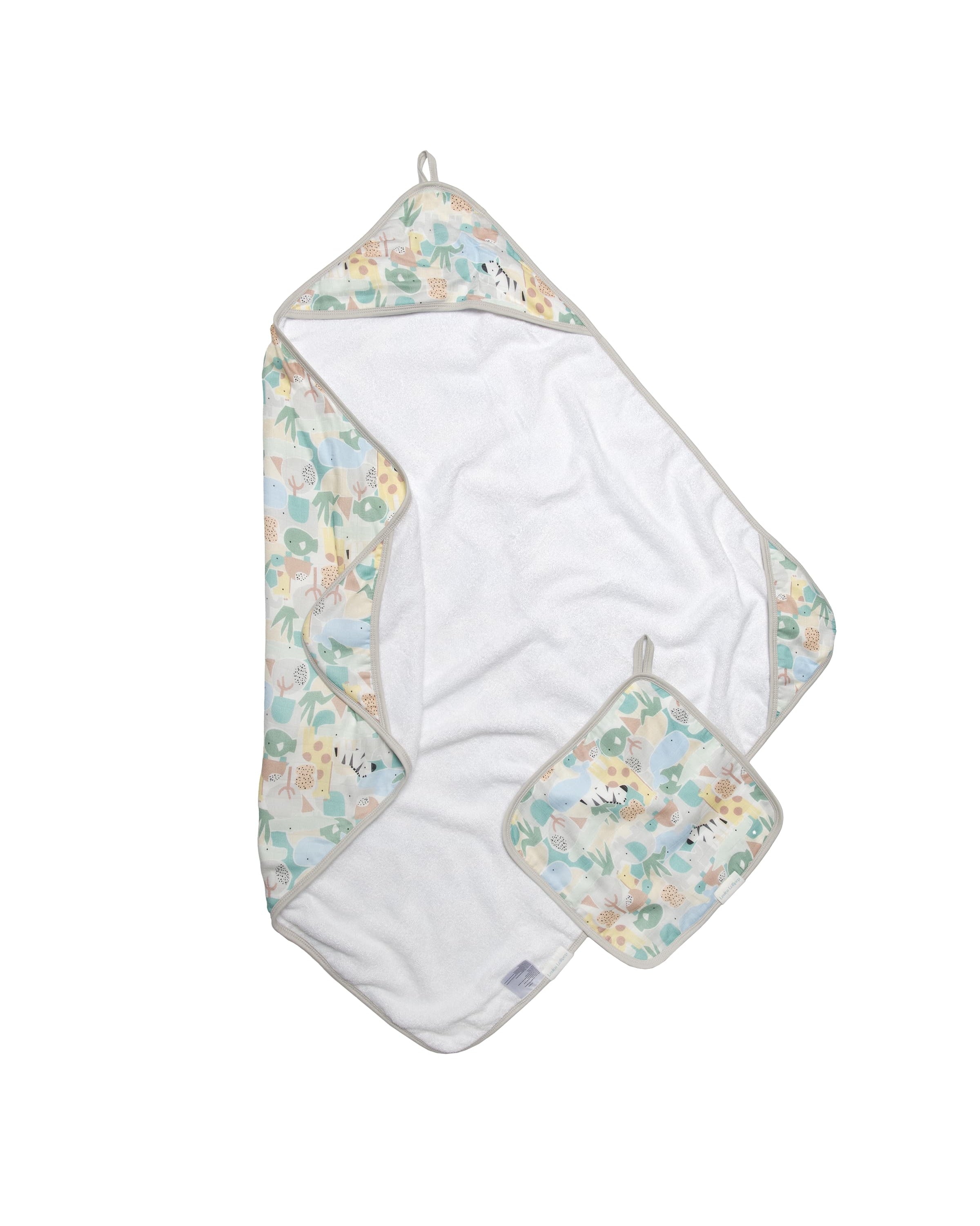 Ensemble de serviettes à capuche-Animal-Puzzle-2