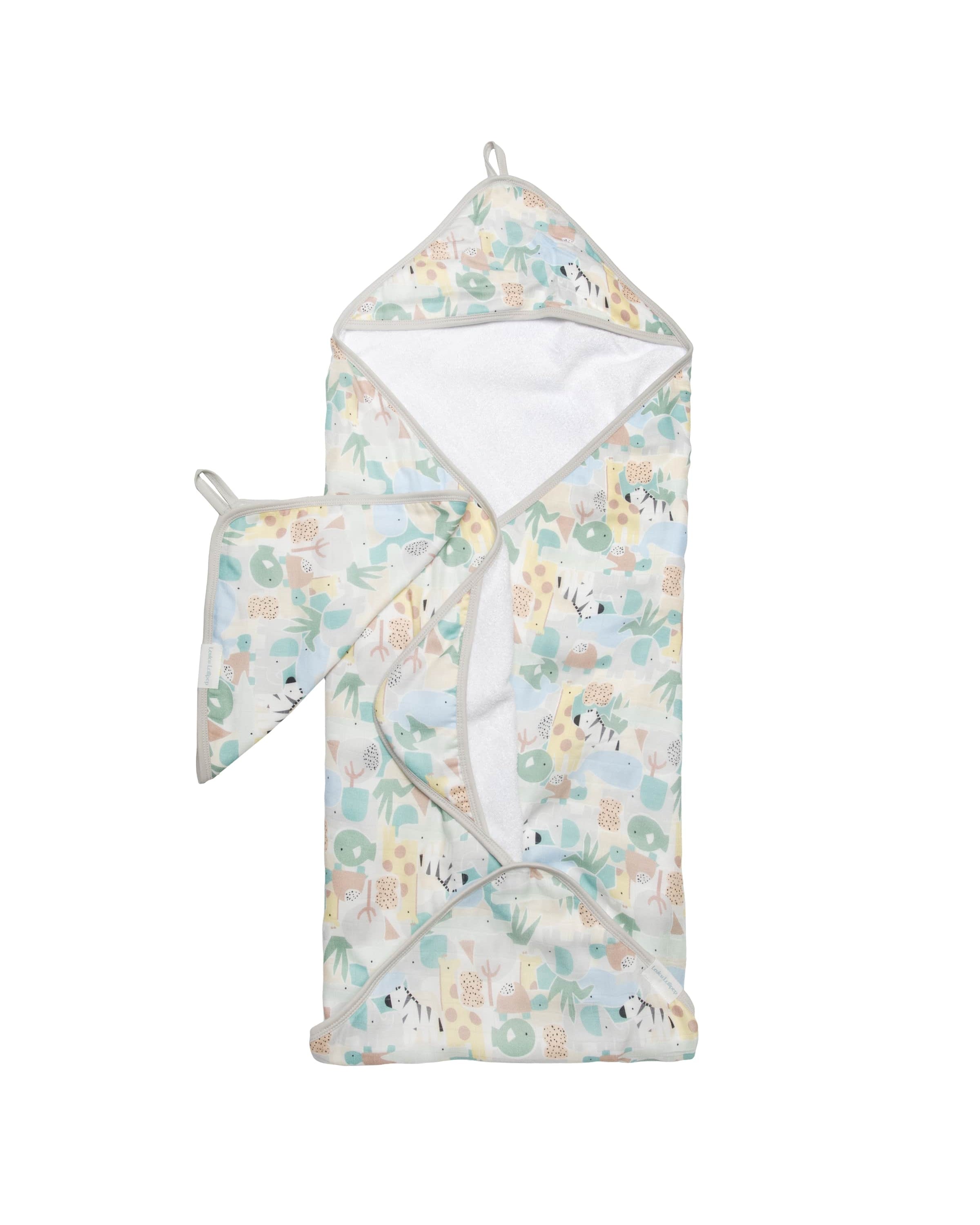 Ensemble de serviettes à capuche-Animal-Puzzle-1