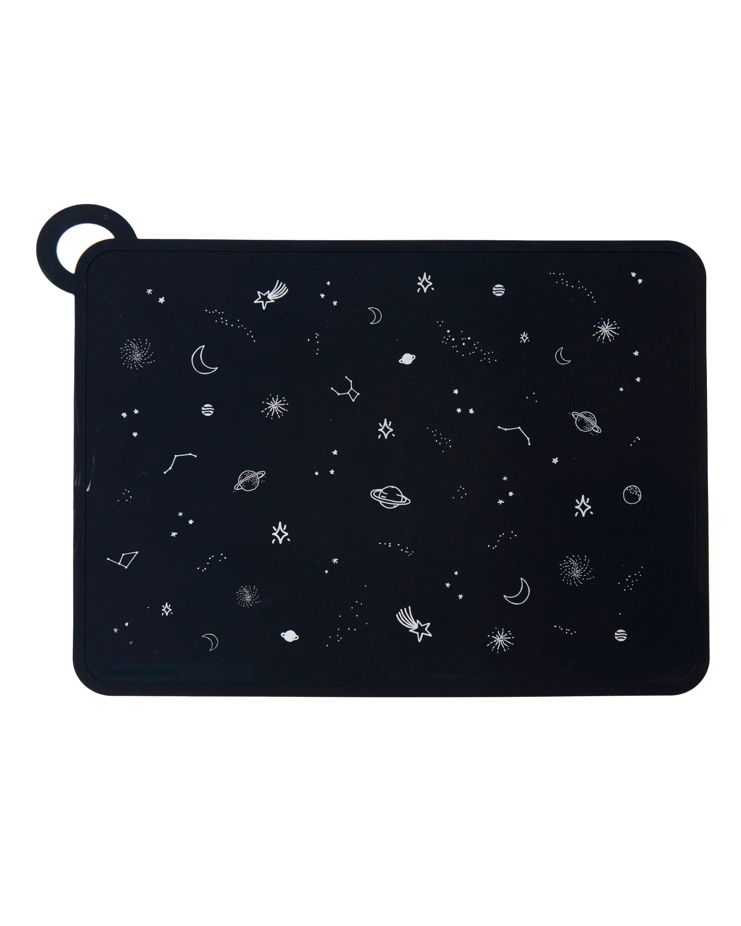 Loulou Lollipop Placemat in Space — front view on white background