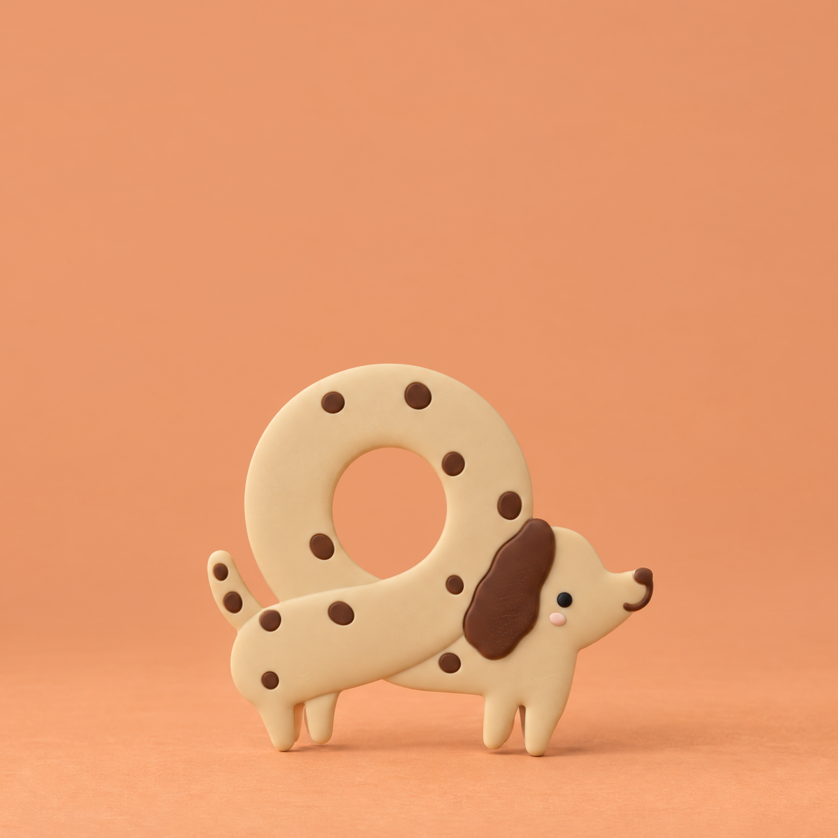 Teether Single - Pretzel Dog