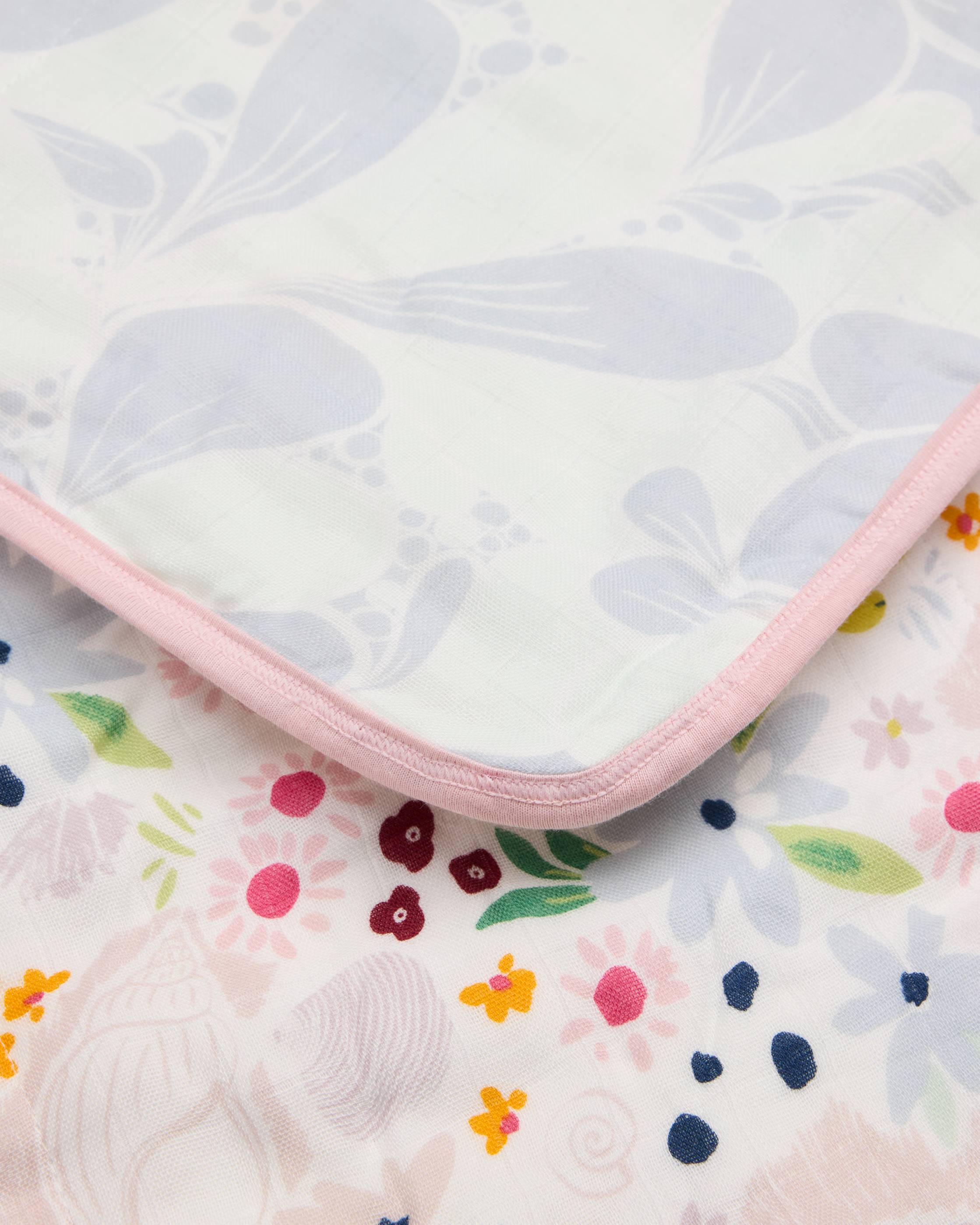 Mousseline de soie - Coquille - Fleuri - 2