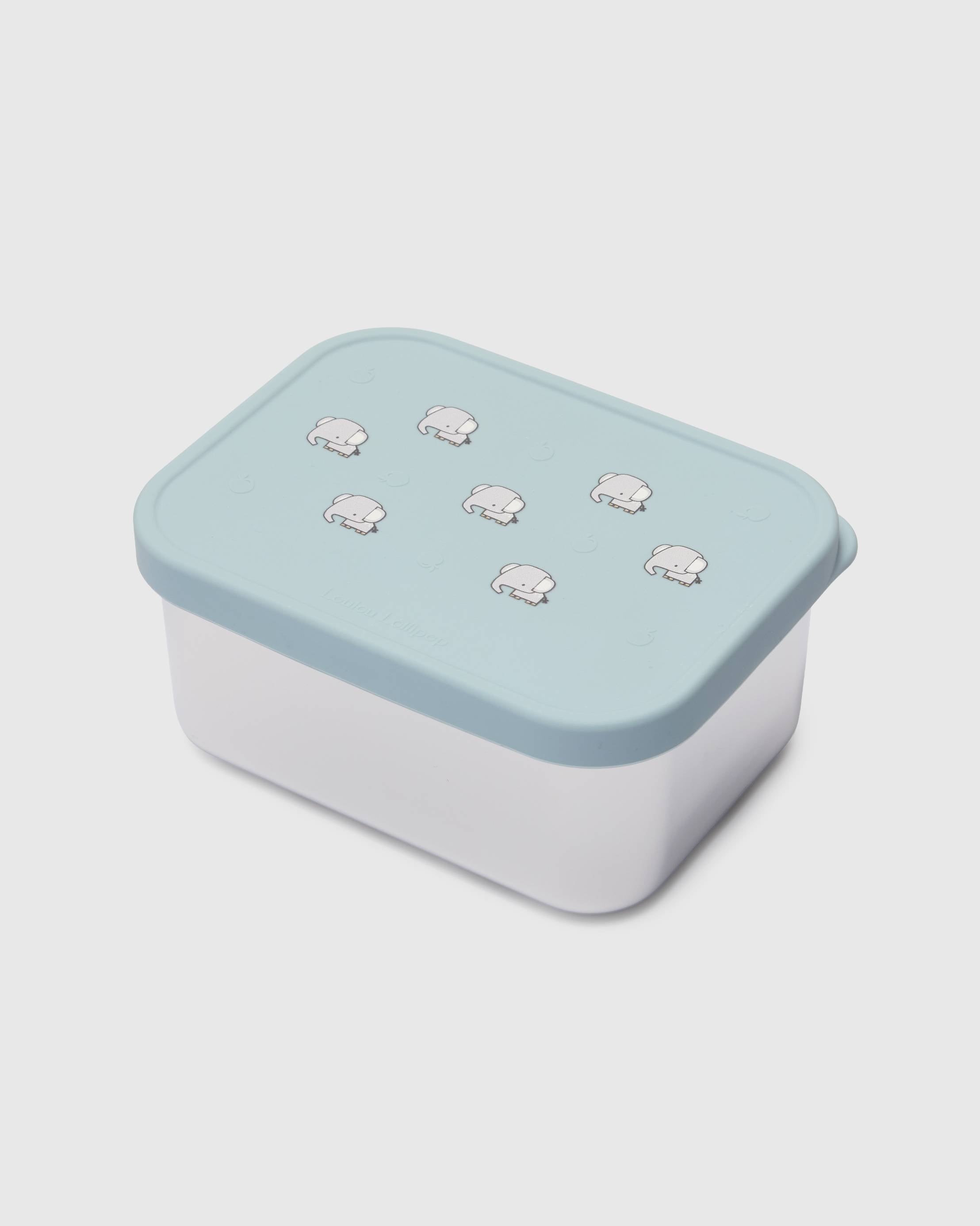 Loulou Lollipop Snack Box in Elephant — front view on white background
