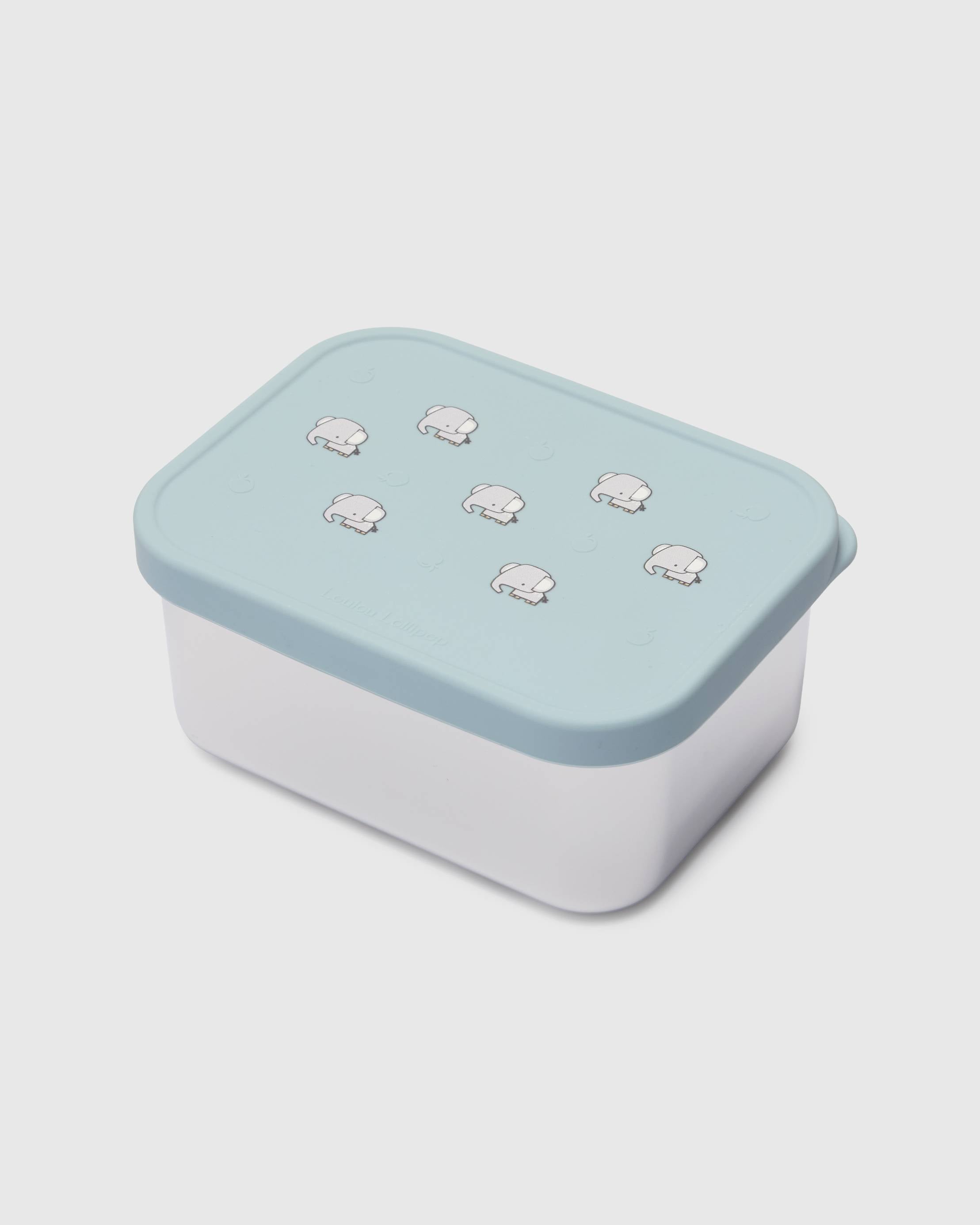 Loulou Lollipop Snack Box in Elephant — front view on white background