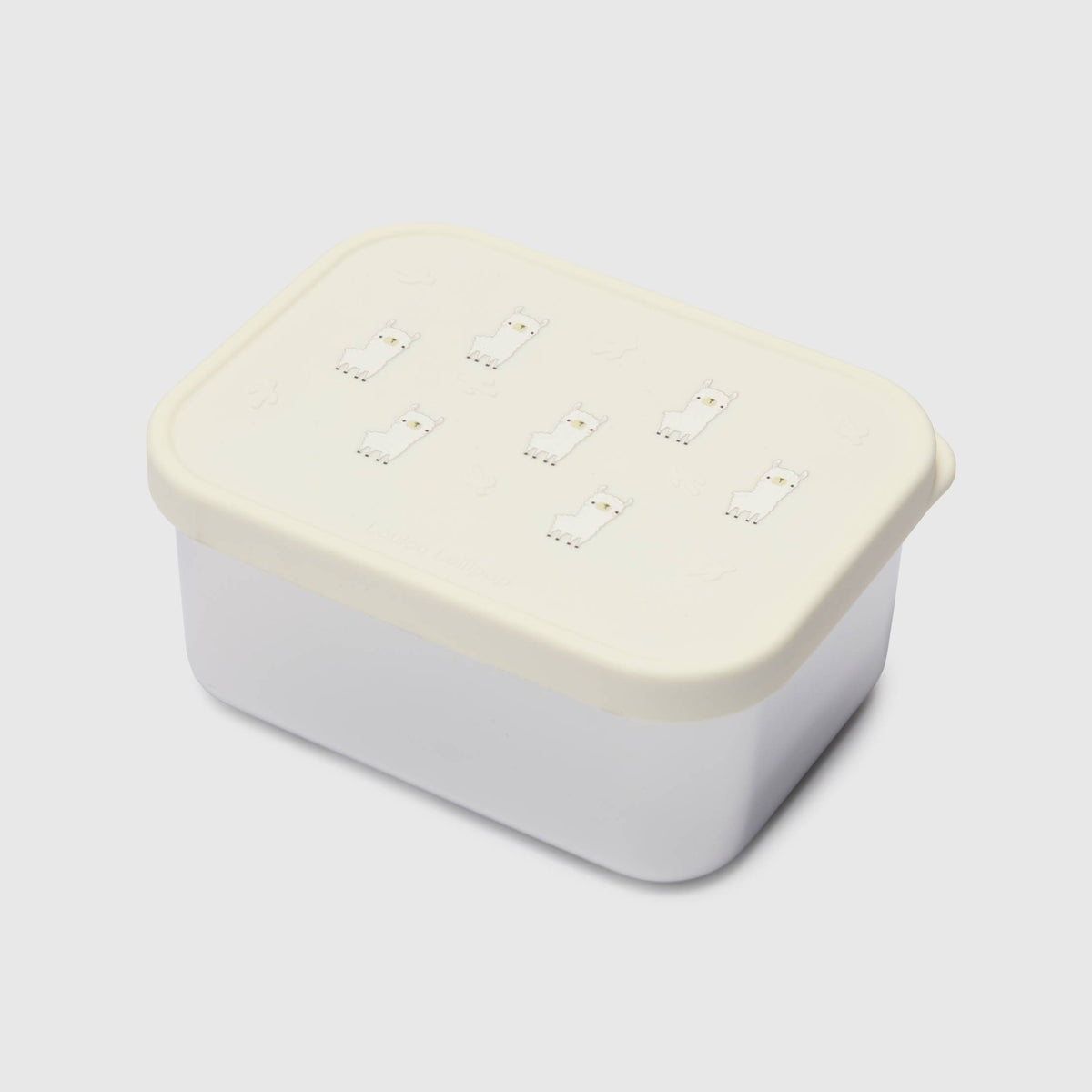 Loulou Lollipop Snack Box in Llama — front view on white background