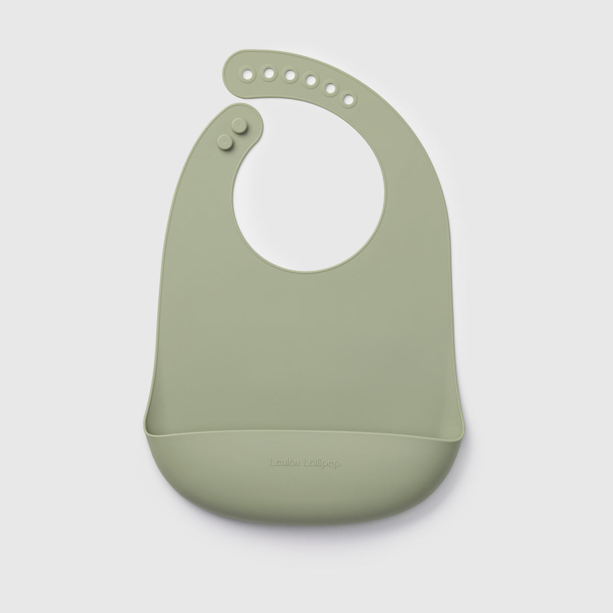Silicone Bib - Silver Sage