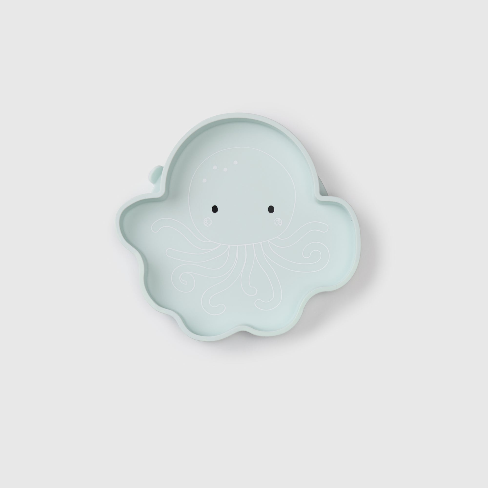 Loulou Lollipop Snack Plate in Olly Octopus — front view on white background
