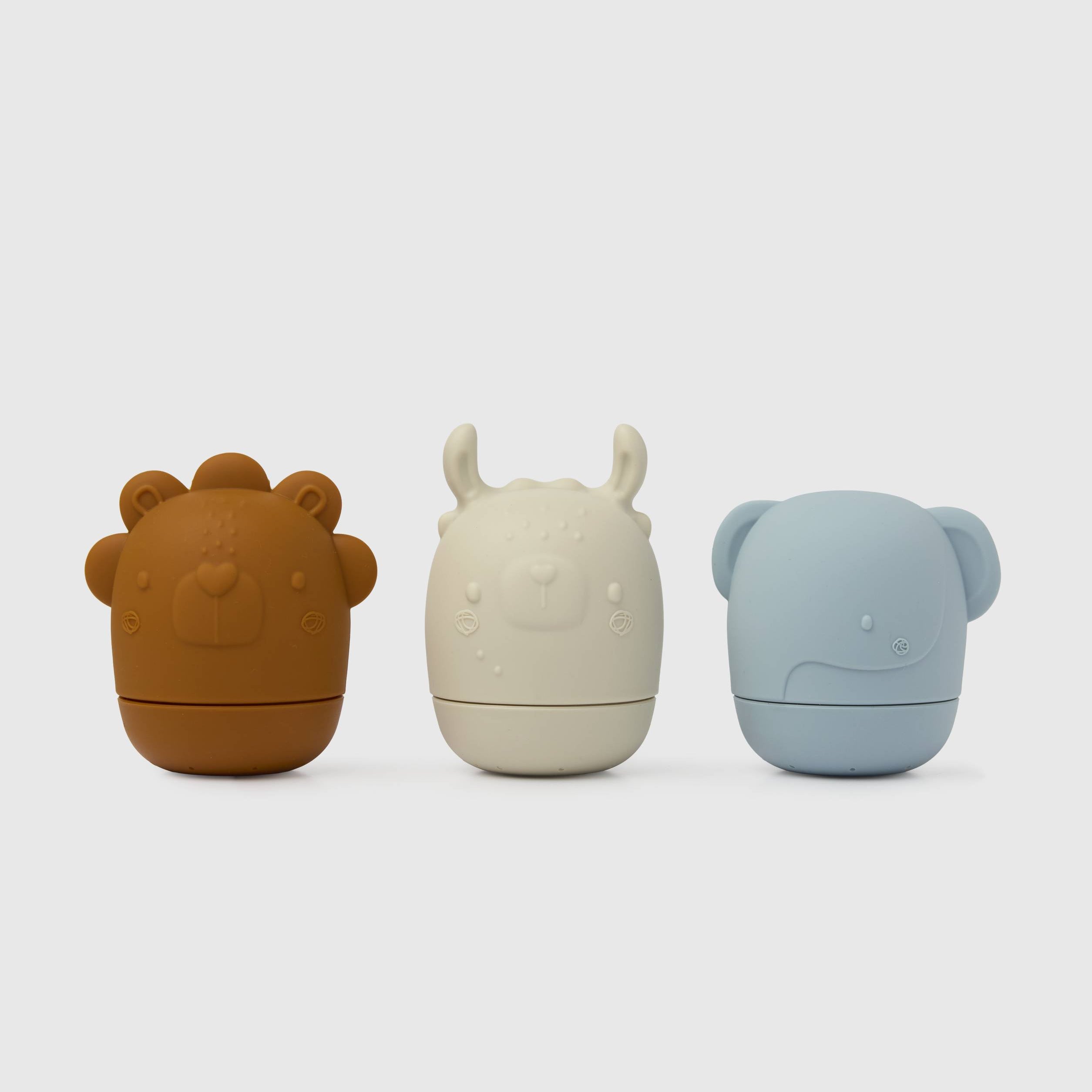 Loulou Lollipop Bath Toy Set in Blue — front view on white background