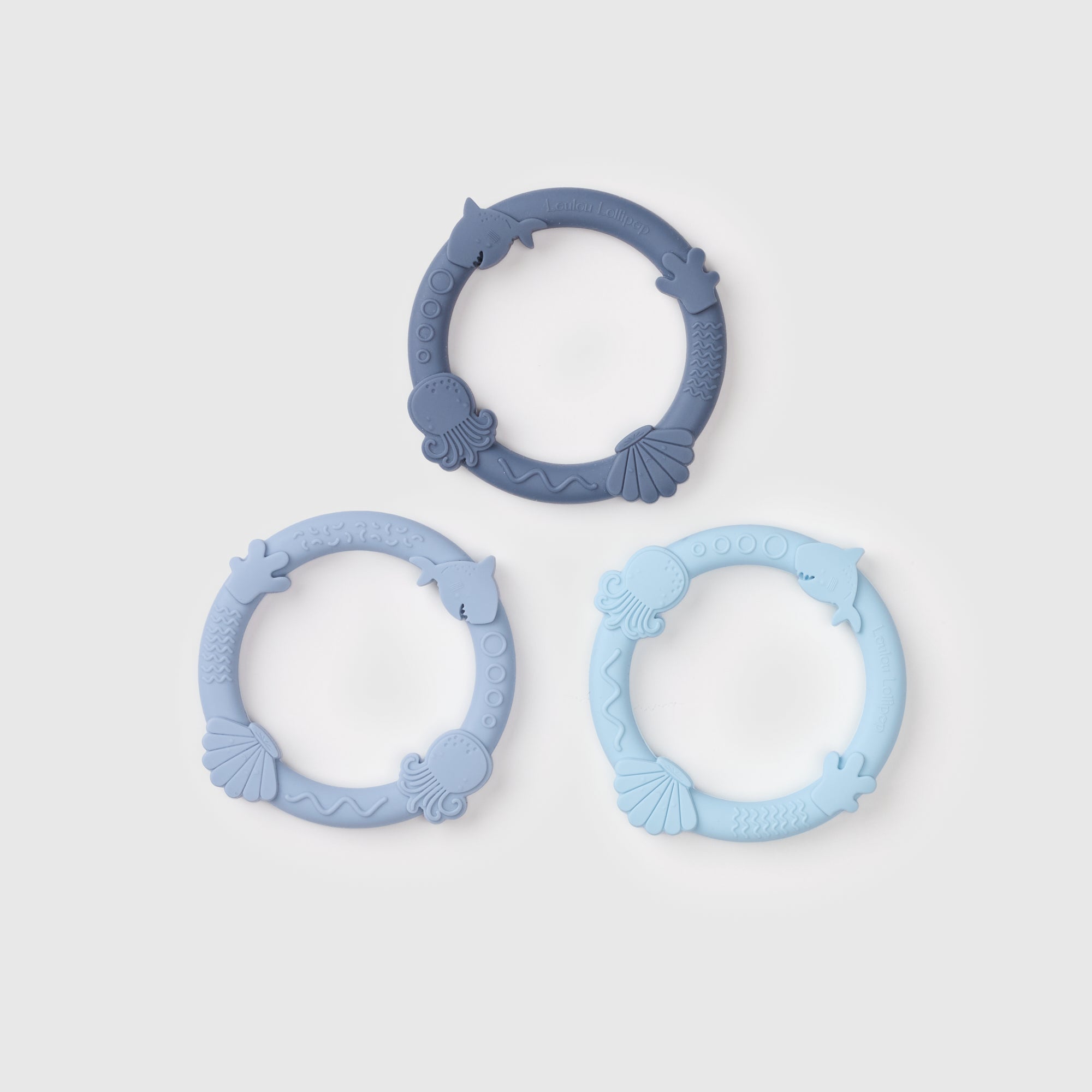 Wild Teether Ring Set - Blue Fog