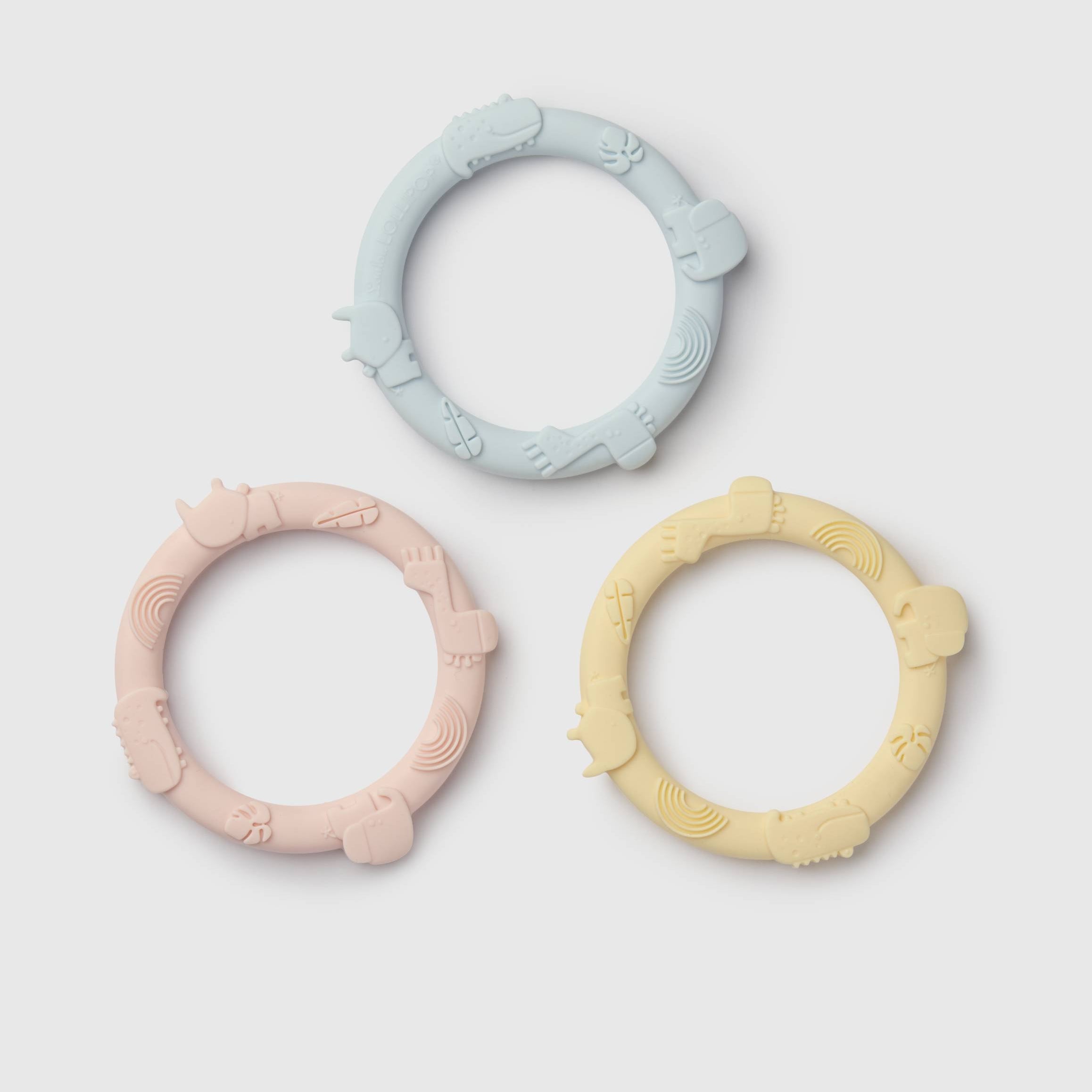 Wild Teether Ring Set - Pastel