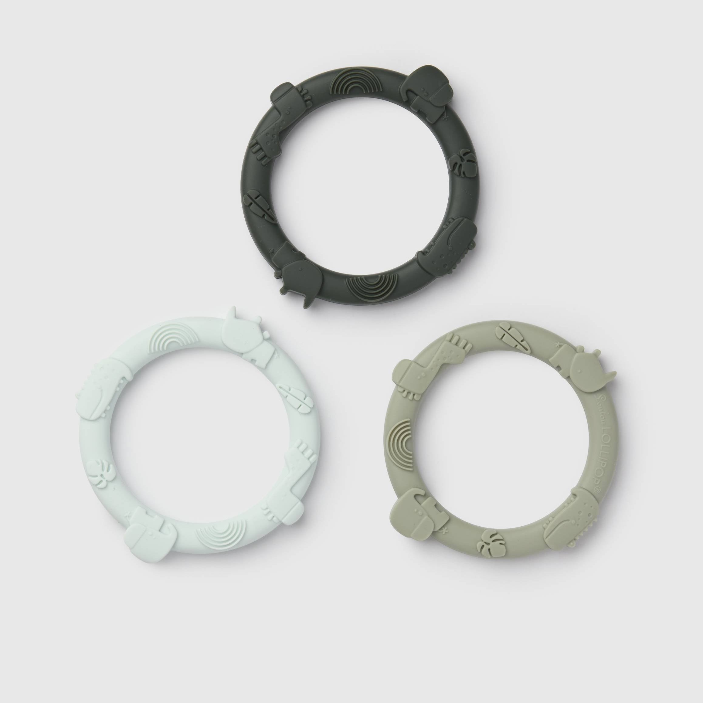 Wild Teether Ring Set - Sage Green
