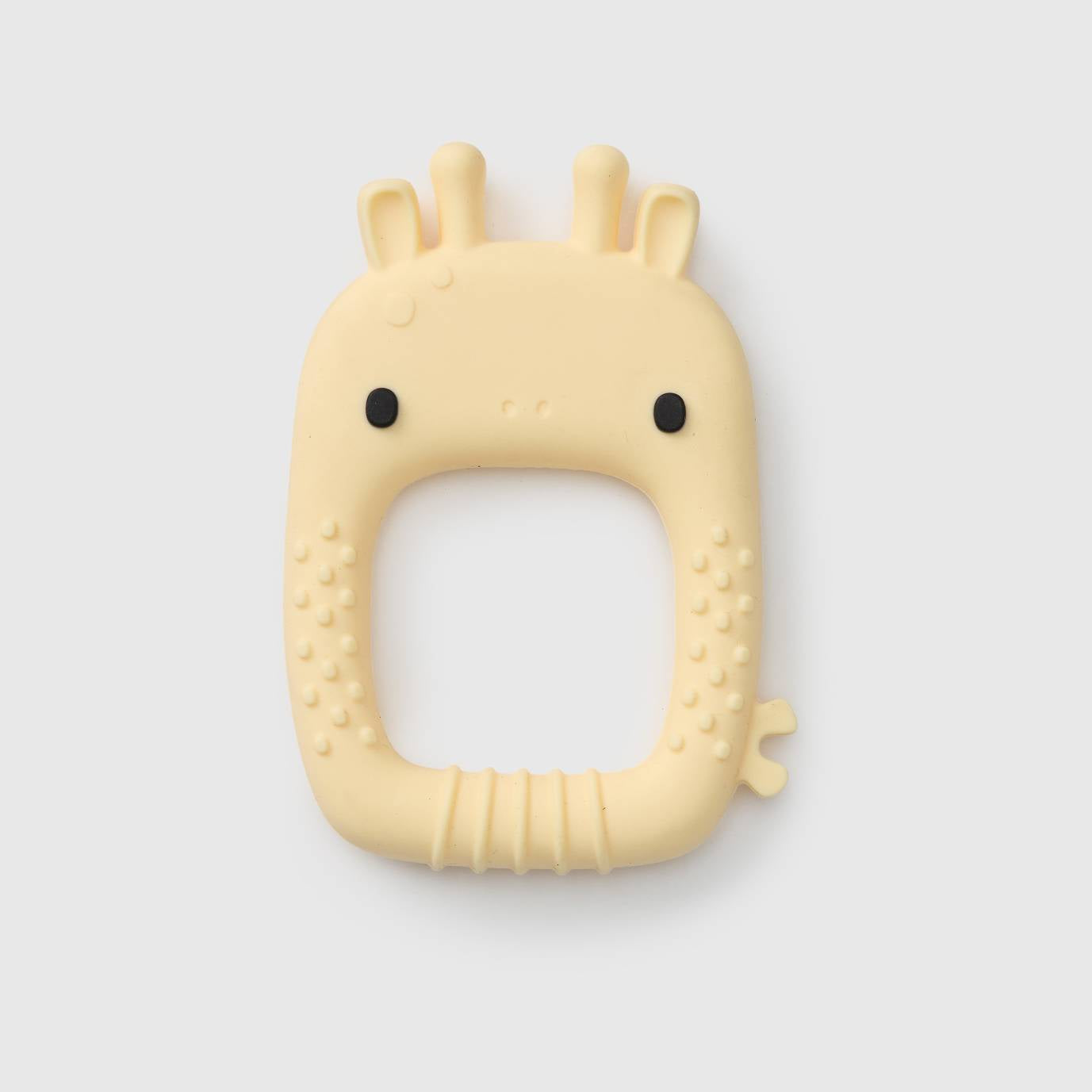 Loulou Lollipop FDA-compliant food-grade silicone teether Gerry Giraffe — front view on white background