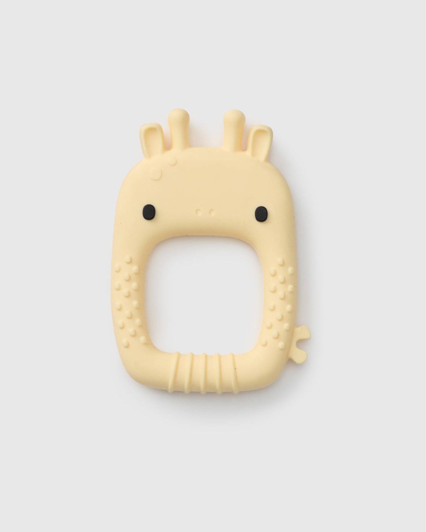 Loulou Lollipop FDA-compliant food-grade silicone teether Gerry Giraffe — front view on white background