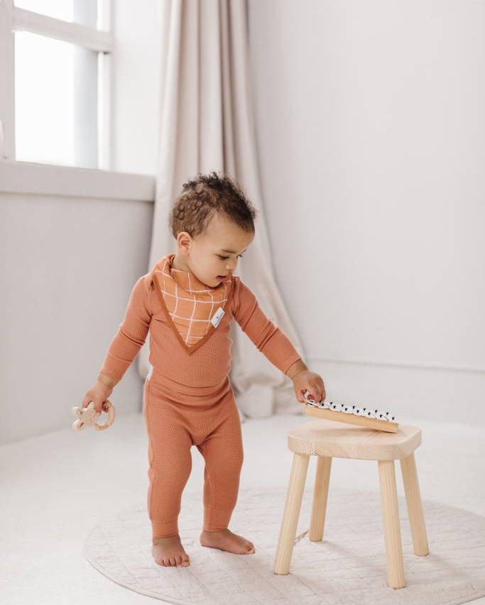 5 gaufrée à manches longues - Sienne - %variable1