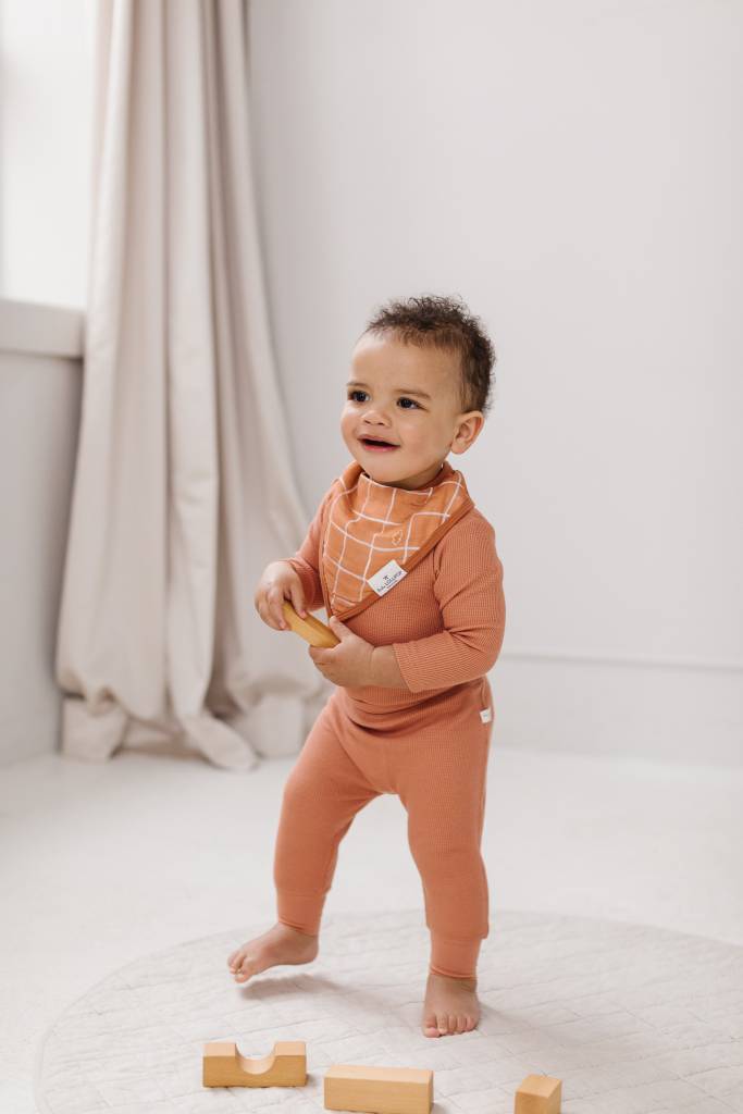 6 gaufrée à manches longues - Sienne - %variable1