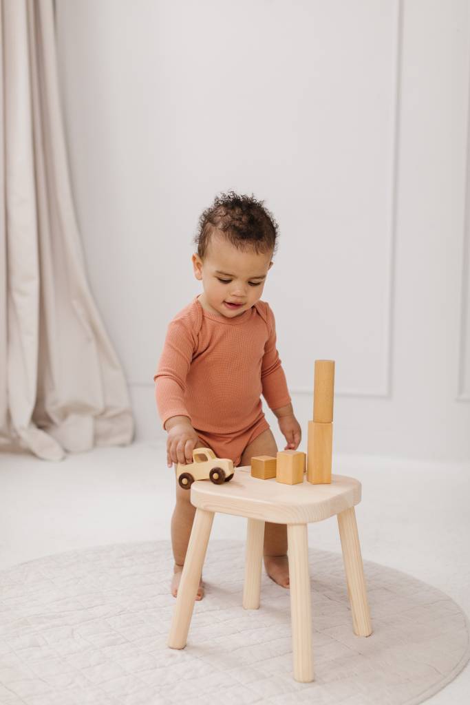 2 gaufrée à manches longues - Sienne - %variable1