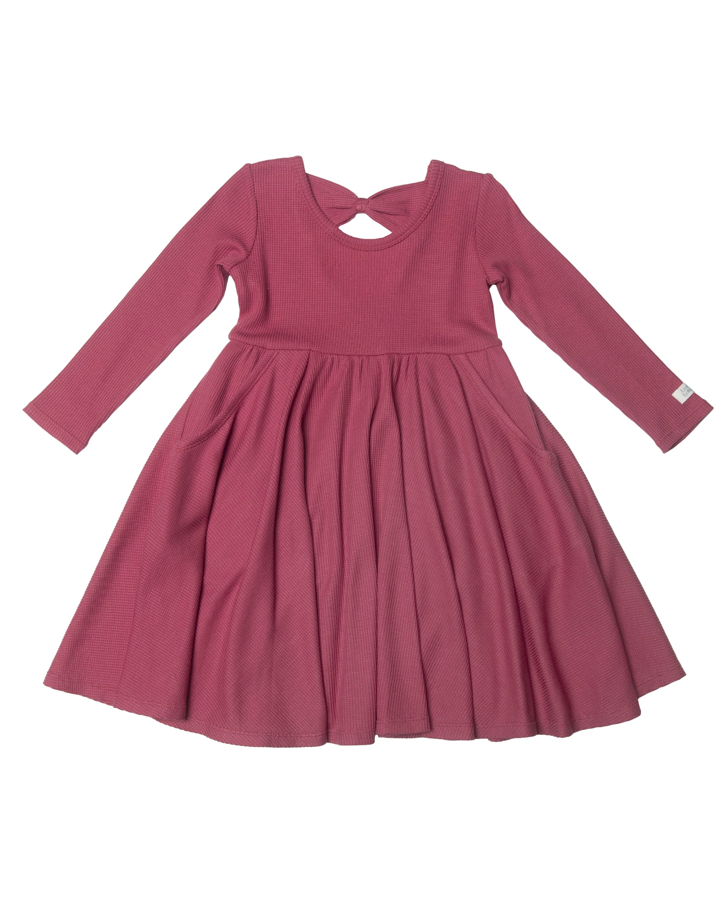 Robe gaufrée à manches longues pour patineur-Mauvewood-4