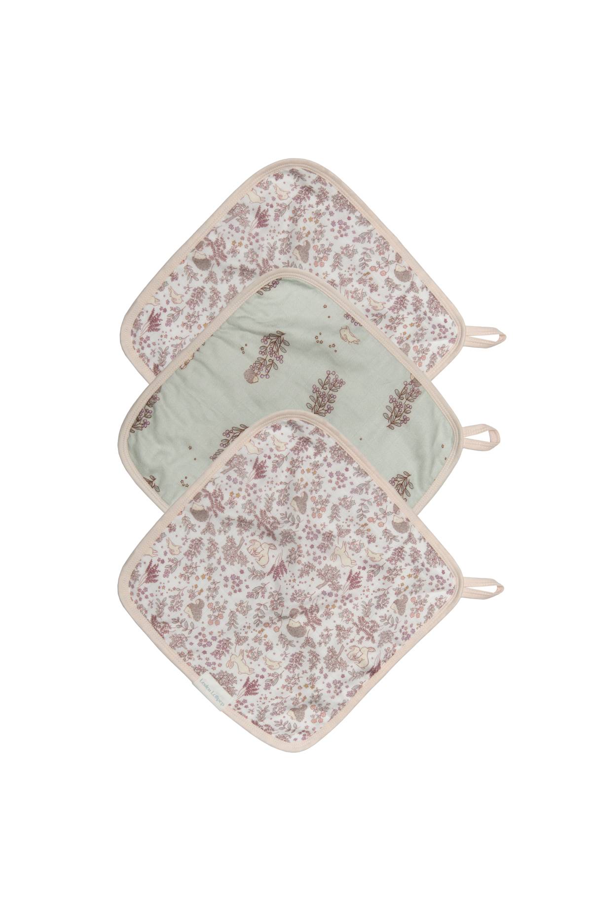 Set de gants de toilette-3-Pack-Hedgehog-Forest-1