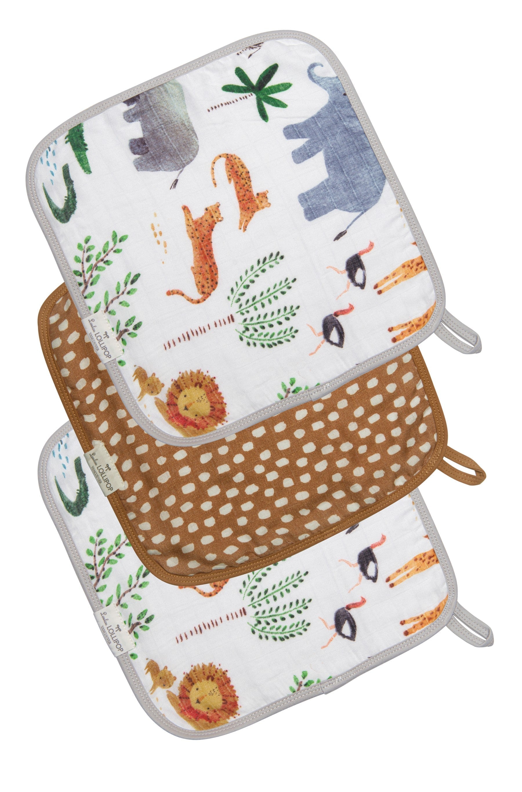 Set de gants de toilette-3-Pack-Safari-Jungle-1