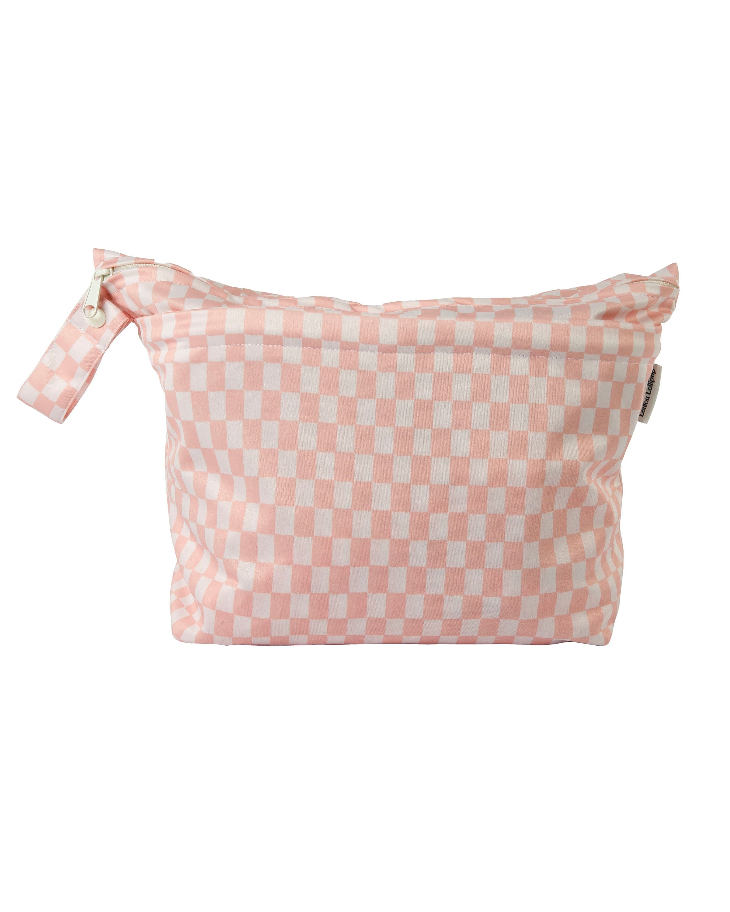 Sac pour linge humide/sèche-linge-Pink-Checkerboard-1