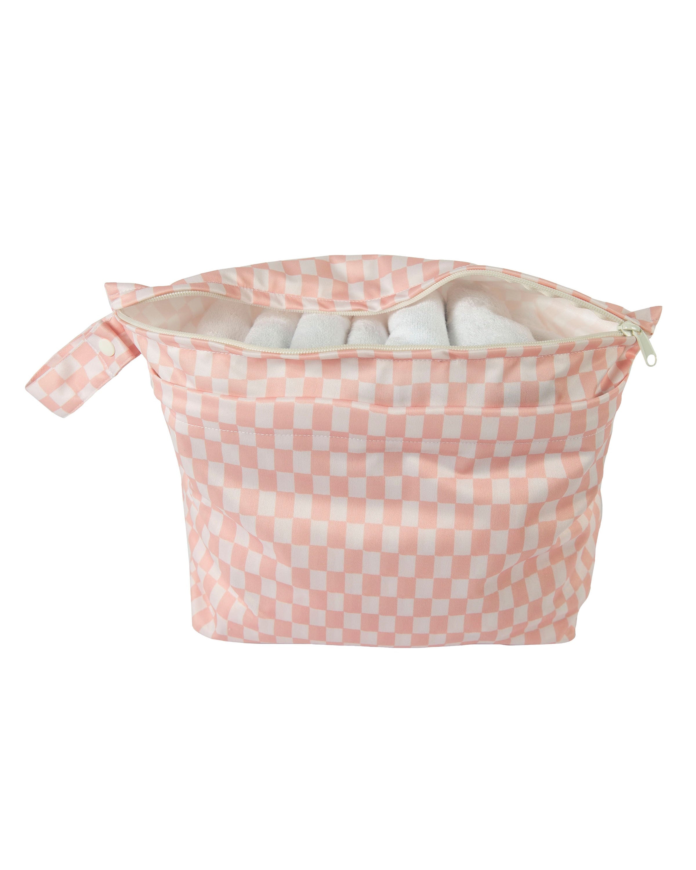 Wet/Dry-Bag-Pink-Checkerboard-2