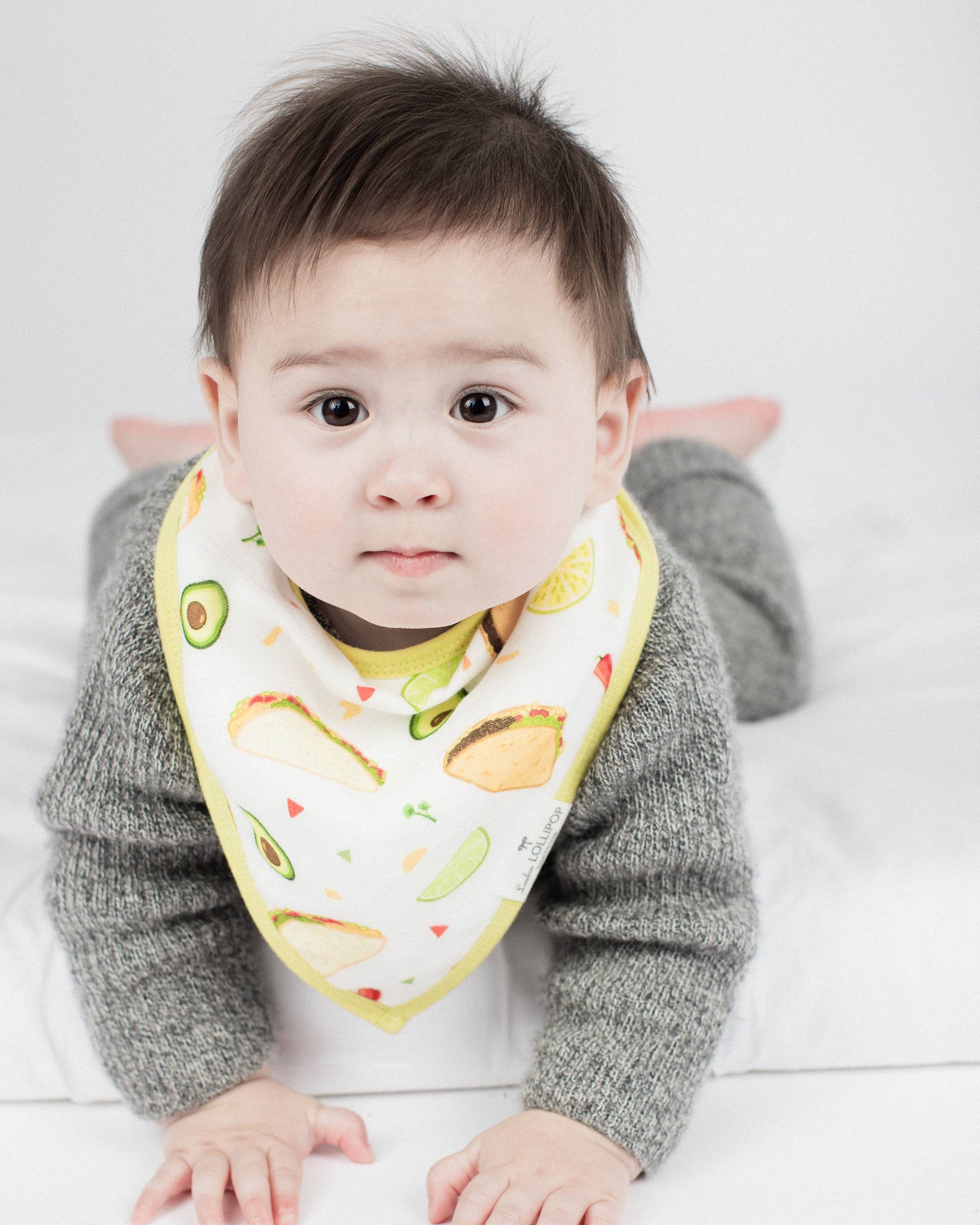 Bandana-Bib-Set-2-Pack-Sushi/Taco-4