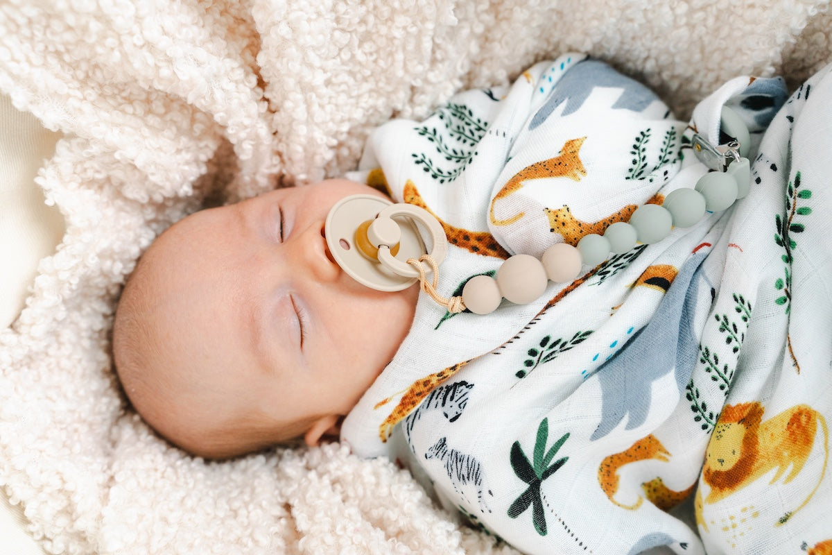 Baby Muslin Swaddling Blanket - Safari Jugnel
