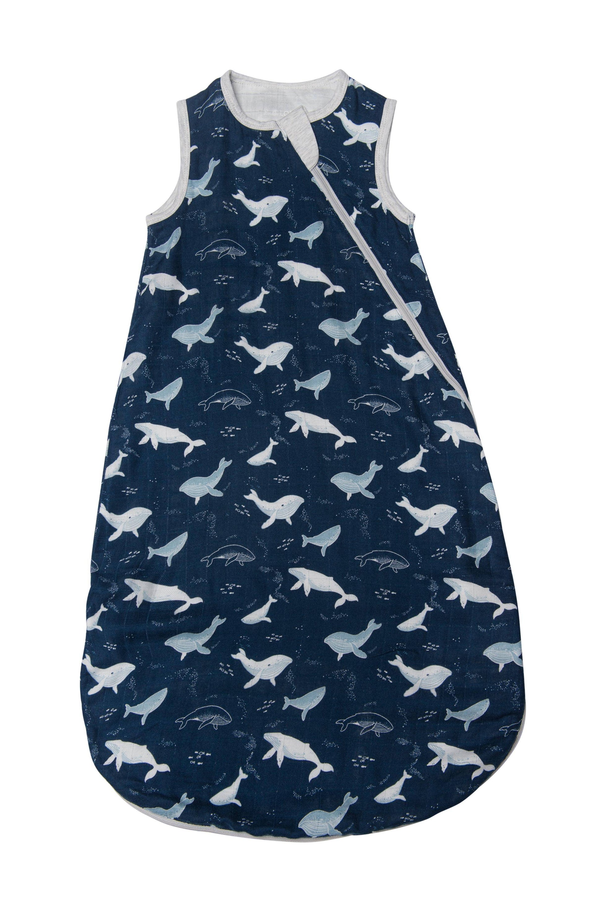 Muslin Lightweight Sleep Bag TOG Whales 0-6 M - Main Image