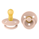 BIBS Pacifier Original - 2-pack in Ivory - Front View on White Background