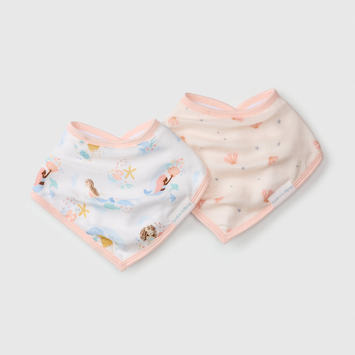Bandana Bib Set (2-Pack) — Mermaids