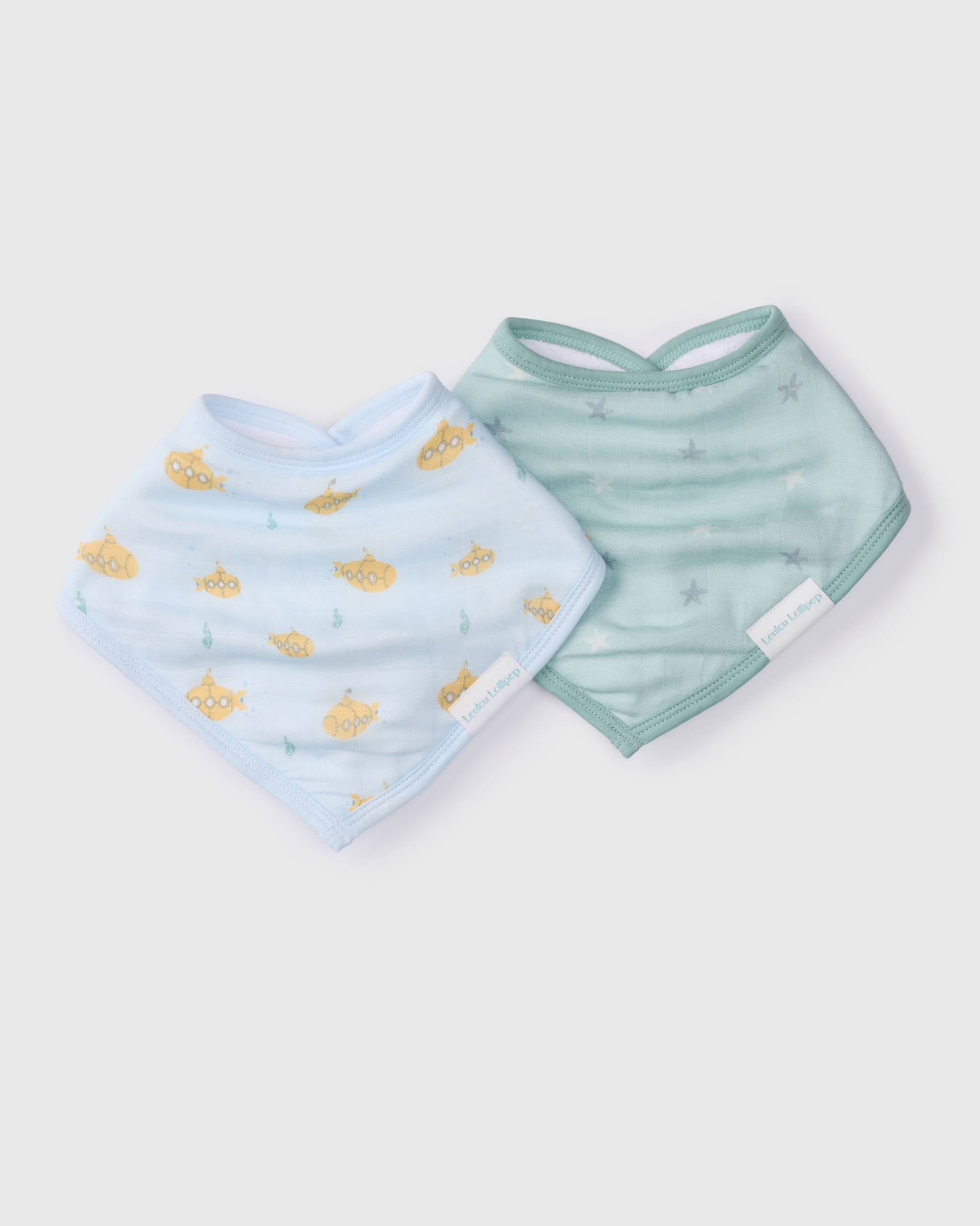 Bandana Bib Set - 2 Pack - Ocean Explorer