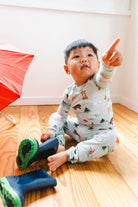 Baby Long Sleeve Pajama - Canada All Over Print