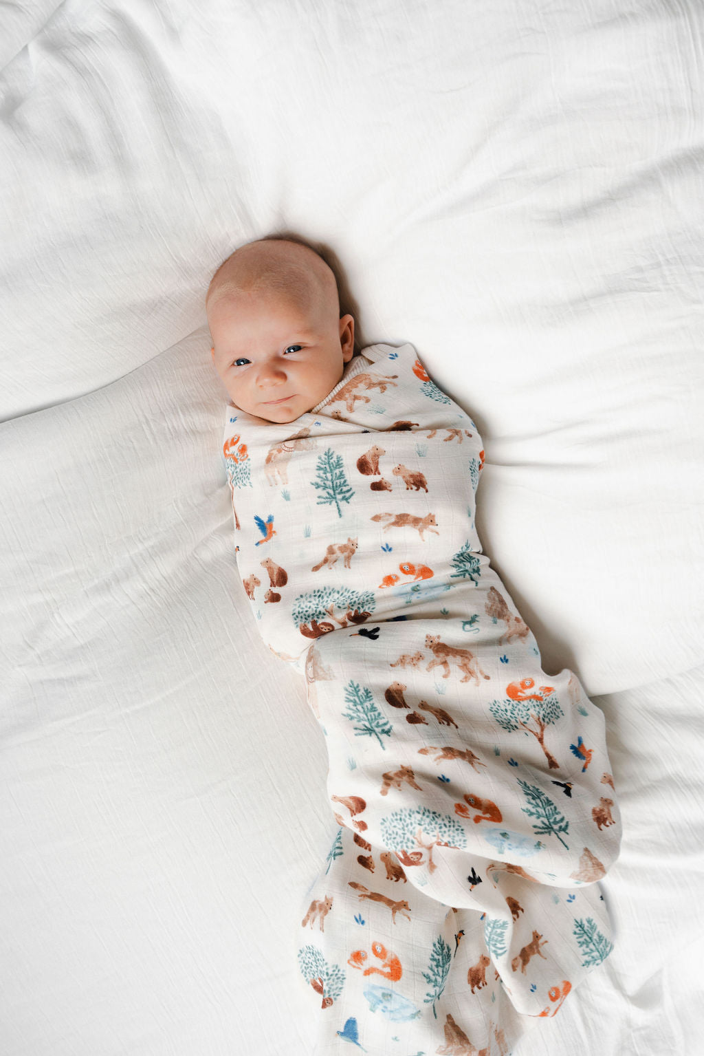 Baby Muslin Swaddle Blanket - Llama Adventures