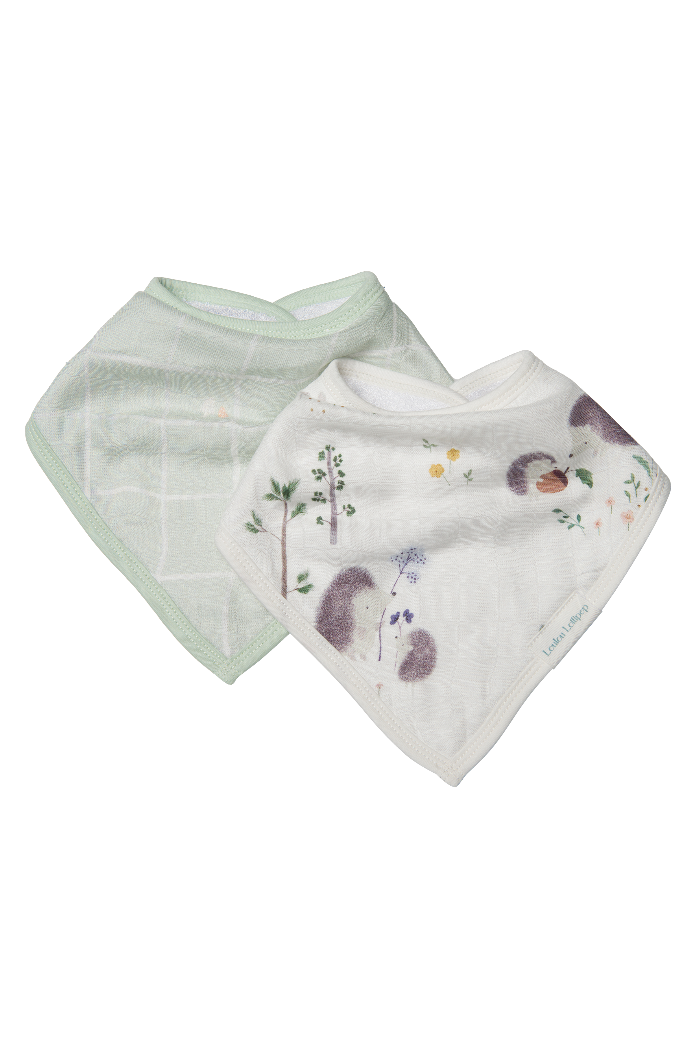 Bandana-Bib-Set-2-Pack-Hedgehogs-1