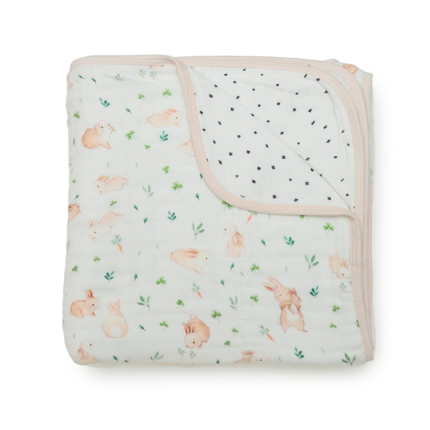 Quilted muslin baby blankets best sale